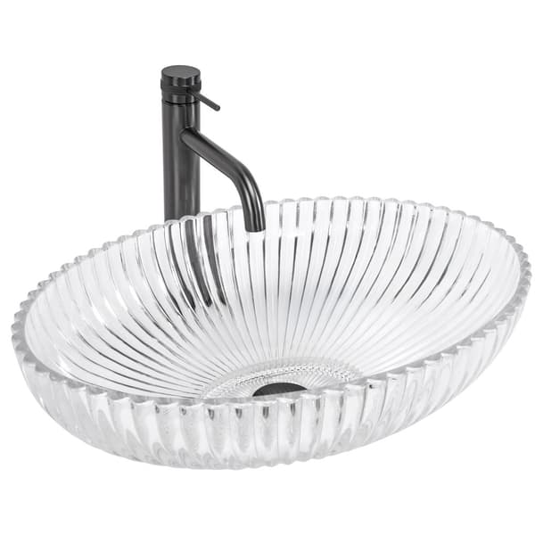 HÅNDVASK PÅ PIEDESTAL REA NICOLE TRANSPARENT