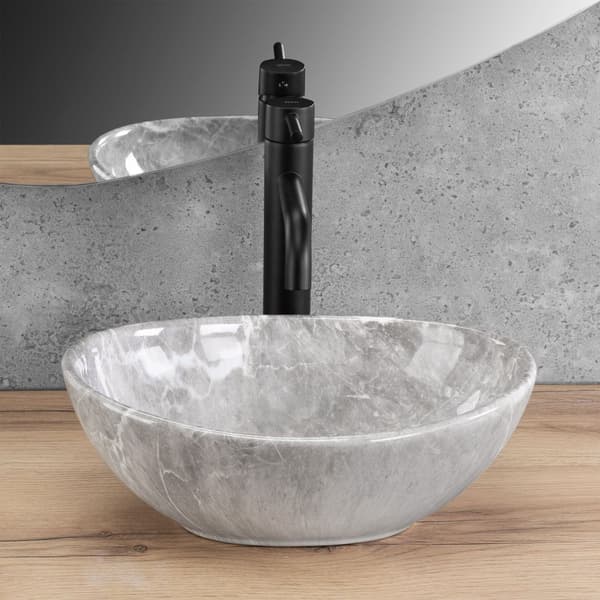 HÅNDVASK PÅ PIEDESTAL REA SOFIA MINI GRIGIO GREY