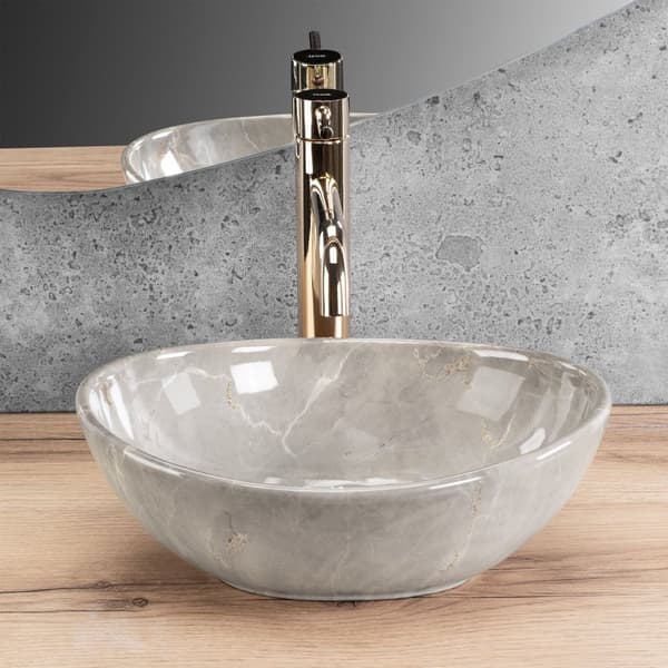 HÅNDVASK PÅ PIEDESTAL REA SOFIA MINI KASHMIR GREY