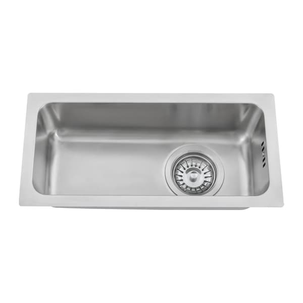 Köksdisk, 304 rostfritt stål, 17,7 x 9 tum,Silver