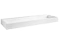 Miniatyrbilde 4 av 8: Vegghengt servant Hvit Mineralstøpt 120 x 46 cm Matt finish Rektangulær form Moderne design Baderom Vask