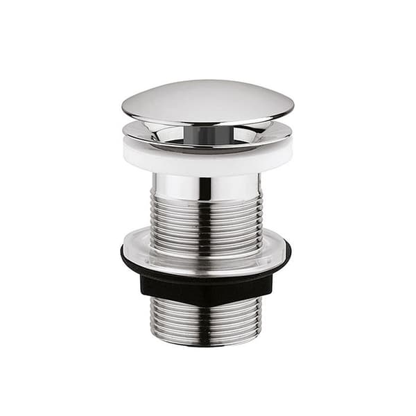 Edouard Rousseau Bonde de Lavabo med Fritt Avlopp, diam. 63mm, certifierad NF, utan Överfull, Standard, Kromad Finish