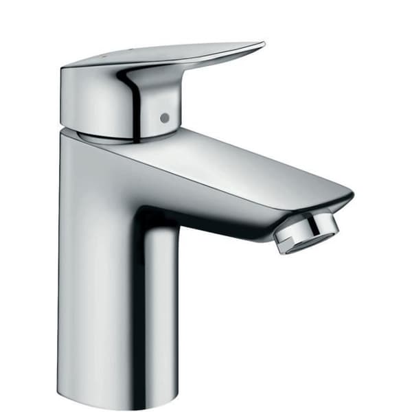 hansgrohe Logis 100 engrepps tvättställsblandare utan popup-avfall, krom, 71101000