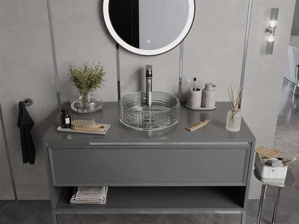 Lavabo - vasque Mexen - 24053700 - Lira Vasque à Poser en Verre, Transparent