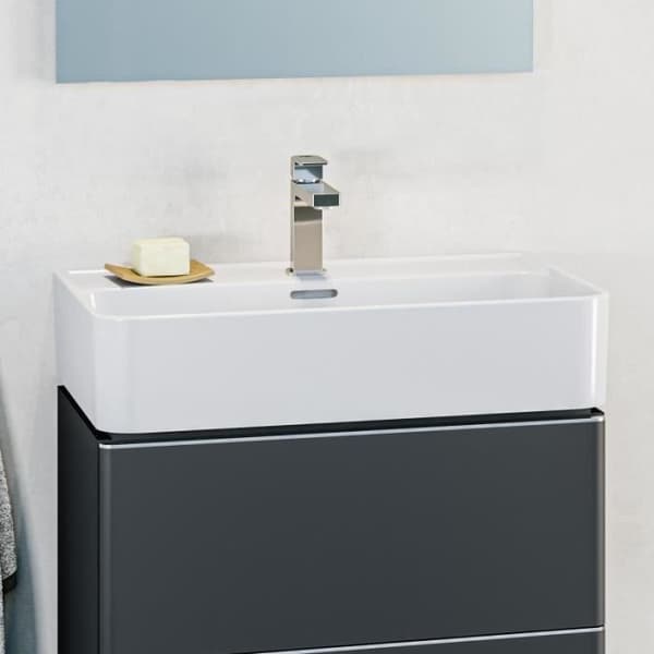 Ideal Standard Strada II Tvättställ 600x430 mm vit, 1 kranhål, porslinsavfallslock ingår, oslipad (T300001)