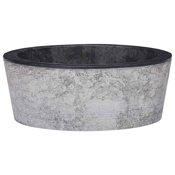Handfat svart Ø40x15 cm marmor