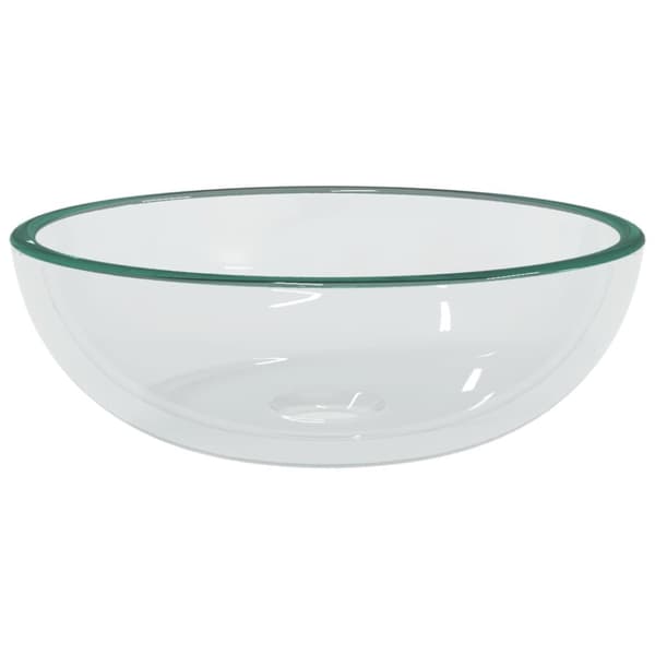 Handfat härdat glas 35x12 cm transparent