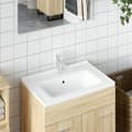 Miniatyrbild 1 av 2: Handfat vit 71x48x19,5 cm rektangulärt keramik