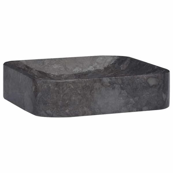 Handfat svart 40x40x10 cm marmor