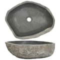 Miniatyrbild 1 av 2: Handfat flodsten oval (37-46)x(29-36) cm