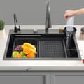 Miniatyrbillede 2 af 4: Rustfrit Stål Køkkenvask, Enkelt Skål, Over Bordplade