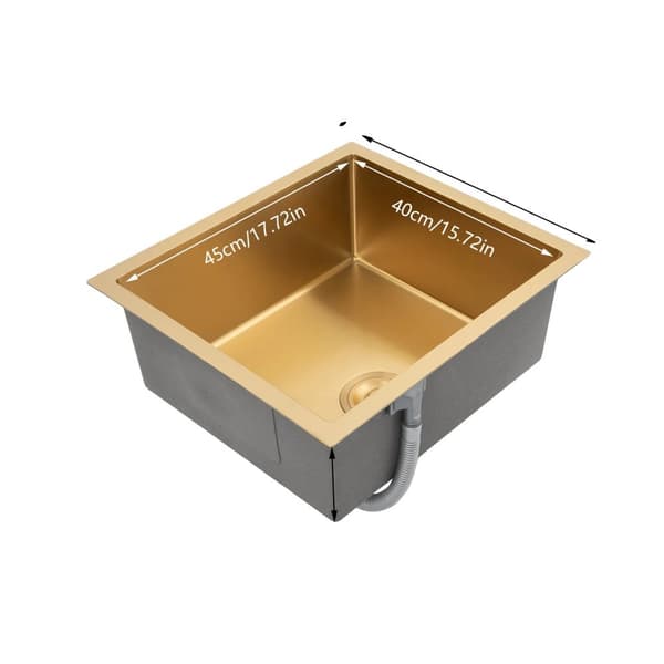 Køkkenvask, Finish, Rummelig Design,Guld