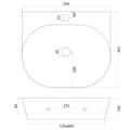 Miniatyrbillede 6 af 6: BORDPLADE VASK REA KIM 60 HVID
