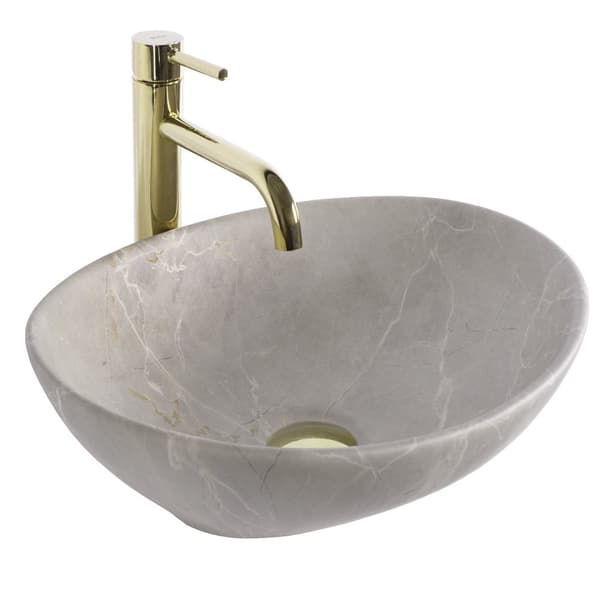 BORDPLADE VASK REA SOFIA BEIGE MATT OVALE