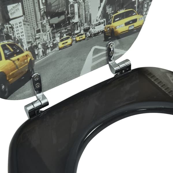 vidaXL Toalettsits i MDF New York