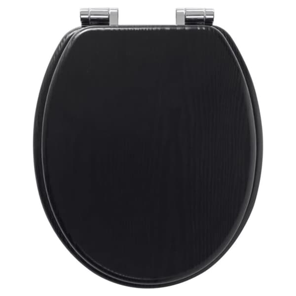 Tiger soft-close toiletsæde Blackwash MDF sort 252030746