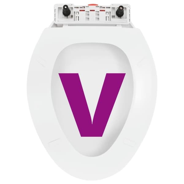 vidaXL toiletsæde med soft-close og quick release-design hvid
