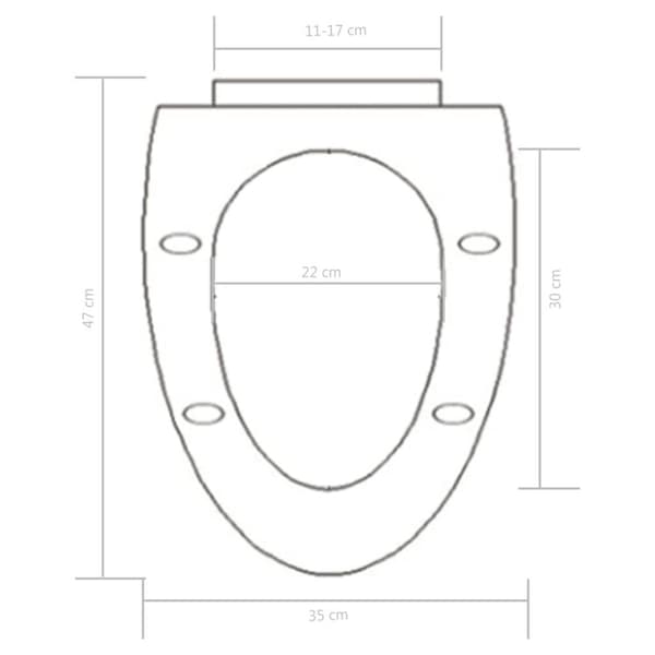 vidaXL toiletsæde med soft-close og quick release-design hvid