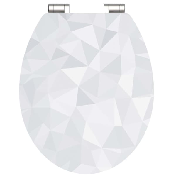 SCHÜTTE Toalettsete høyglans med myk lukkefunksjon DIAMOND MDF