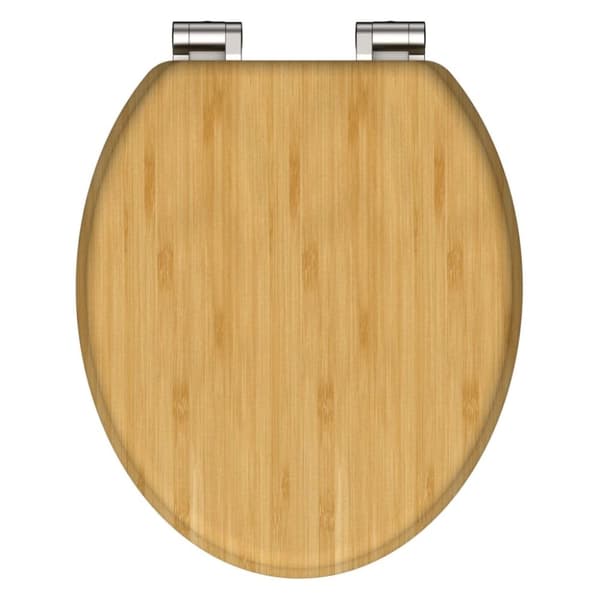 SCHÜTTE toiletsæde med soft close-funktion NATURAL BAMBOO