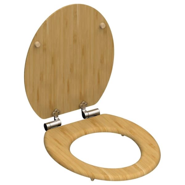 SCHÜTTE toiletsæde med soft close-funktion NATURAL BAMBOO