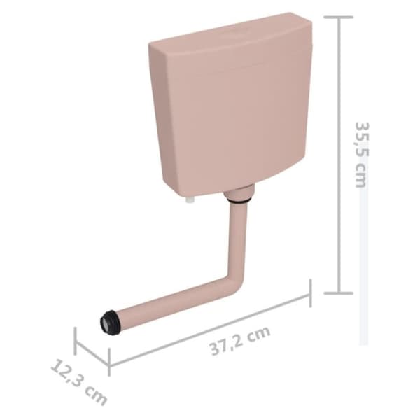 vidaXL Cistern till toalett med botten inlopp 3/6 L laxrosa