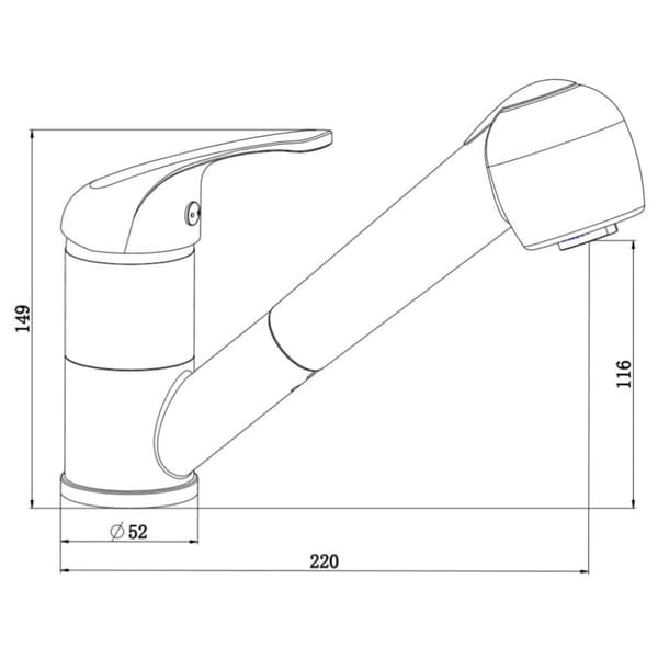 SCHÜTTE Tvättställsblandare SUPRA krom