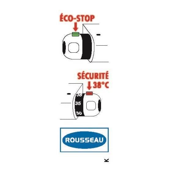 ROUSSEAU Termostatblandare för bad och dusch Volga 2 - Enkel hål