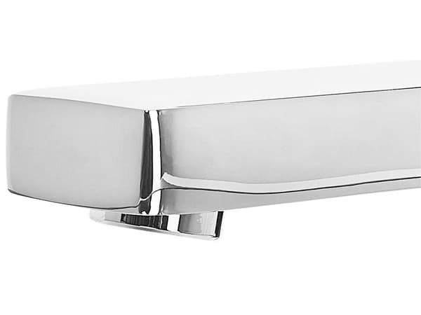 Håndvaskarmatur Sølv Blank Messing Stål Aluminium 17 cm Moderne Badeværelse Besparende Luftblander Vandhane