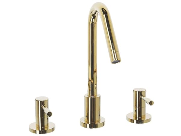 Håndvaskarmatur Guld Stål 27 cm med Togrebs Håndtag Moderne Elegant Design Høj Kvalitet