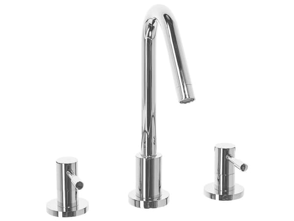 Håndvaskarmatur Sølv Stål 27 cm med Togrebs Håndtag Moderne Elegant Design Høj Kvalitet