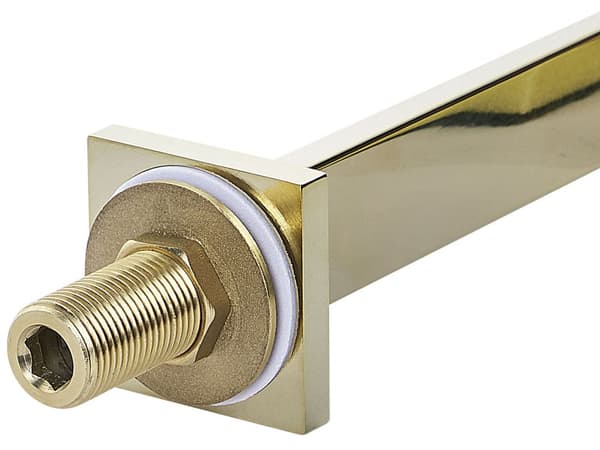 Håndvaskarmatur Guld Messing og Stål Blank Finish 23 cm med Togrebs håndtag Elegant Design i Høj Kvalitet Moderne Stil