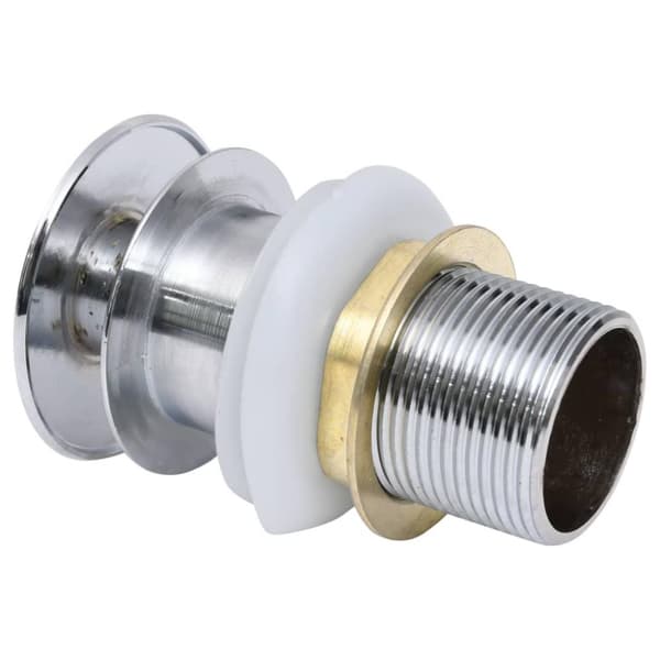 vidaXL Bottenventil utan överflödesfunktion silver 6,4x6,4x9,1 cm