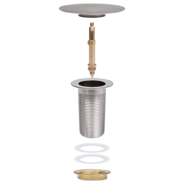 vidaXL Pop-up bottenventil utan överflödesfunktion krom 6,4x6,4x9,1 cm
