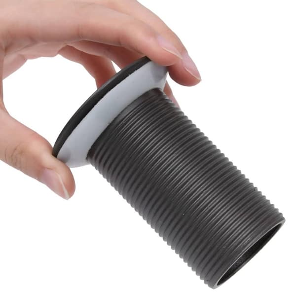vidaXL Skyveavløp uten overløpsfunksjon grå 6,4x6,4x9,1 cm