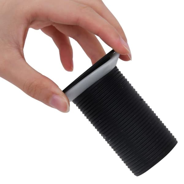 vidaXL Pop-up bottenventil utan bräddavlopp svart 6,4x6,4x9,1 cm