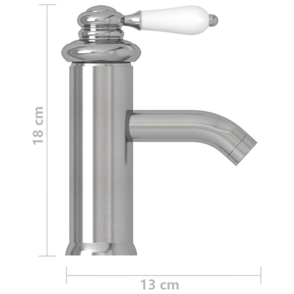vidaXL Badekran sølv 130x180 mm