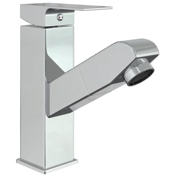 vidaXL Badekran med uttrekkbar funksjon og kromfinish 157x172 mm