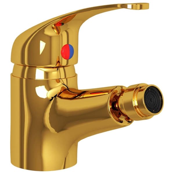 vidaXL blandingsbatteri til bidet 13x12 cm gylden