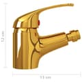 Miniatyrbild 5 av 7: vidaXL Bidéblandare guld 13x12 cm