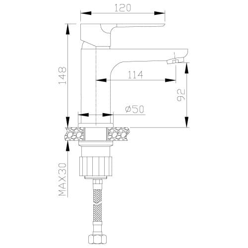Tvättställsblandare Rossinka RS35-11PC