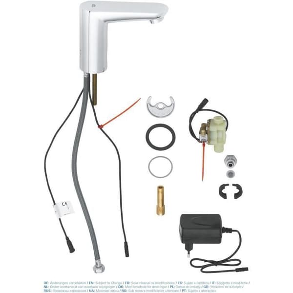 GROHE Euroeco Cosmopolitan E tvättställskran 36269000 - Infraröd - 7 program - Elektrisk - Monofluid - Vattensparande - Krom