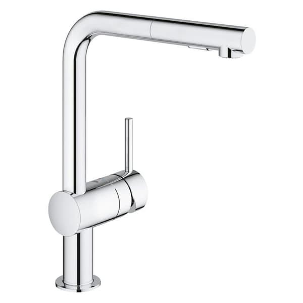GROHE Minta 30274000 köksblandare i L-storlek - handduschpip - StarLight krom - SilkM - EasyDock