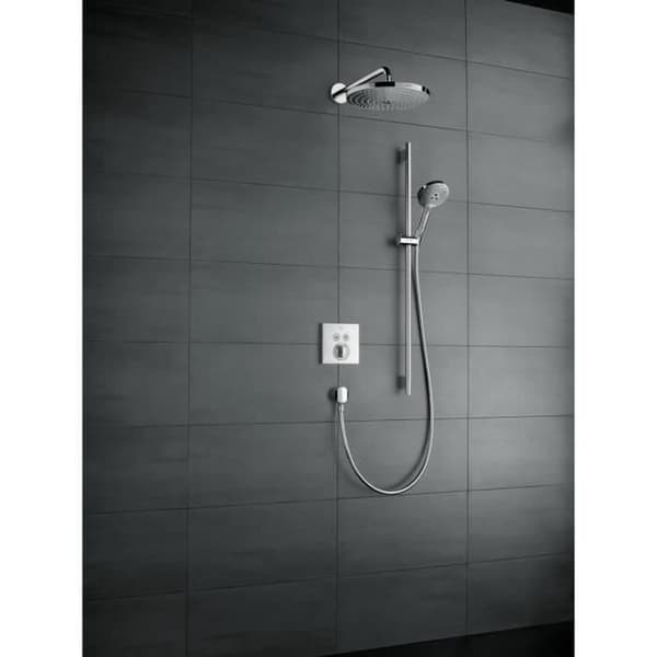 hansgrohe ShowerSelect inredningsset för mekanisk duschblandare, dold installation, med 2 funktioner Design Carré Chro