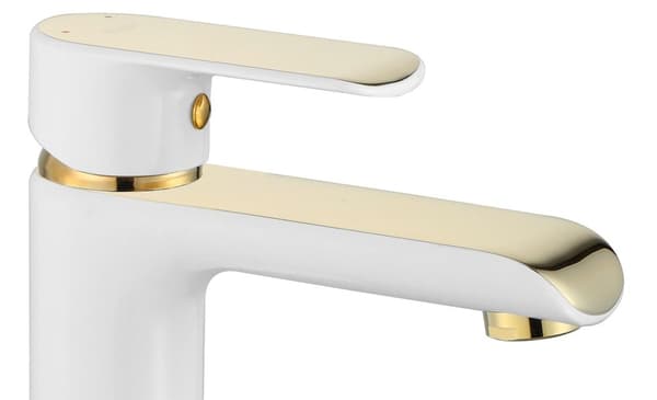 HÅNDVASK MIXER SALG BLOOM HVIDGULD LAV