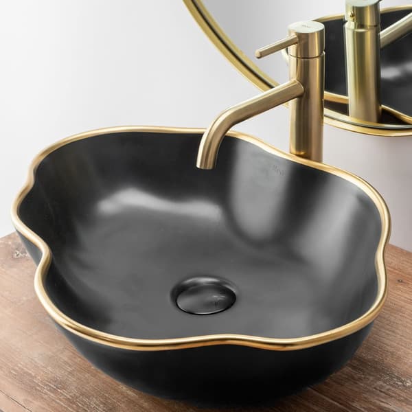 TVÄTTSTÄLLSBLANDARE REA LUNGO GULD BORSTAD HÖG