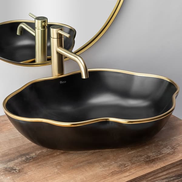 TVÄTTSTÄLLSBLANDARE REA LUNGO GULD BORSTAD HÖG