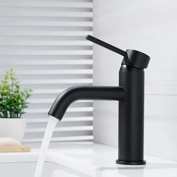 HÅNDVASK MIXER SALG LUNGO SORT LAV