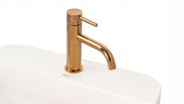 REA LUNGO TVÄTTSTÄLLSBLANDARE ROSA GULD LÅG
