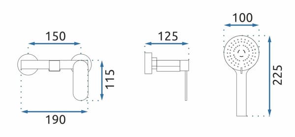 BADEKAR MIXER SALG MOUNTAIN CHROME